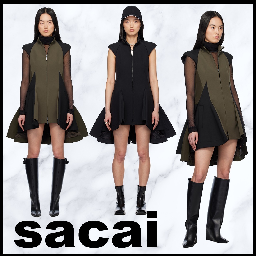 【送料関税込】sacai サカイ★ツイルミックス ミニワンピース★
