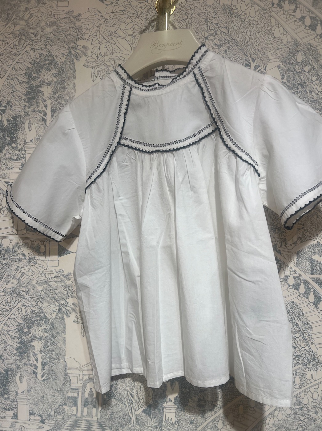 S05【Bonpoint】Eldoradie 刺繍入りブラウス 10~14A (#002)