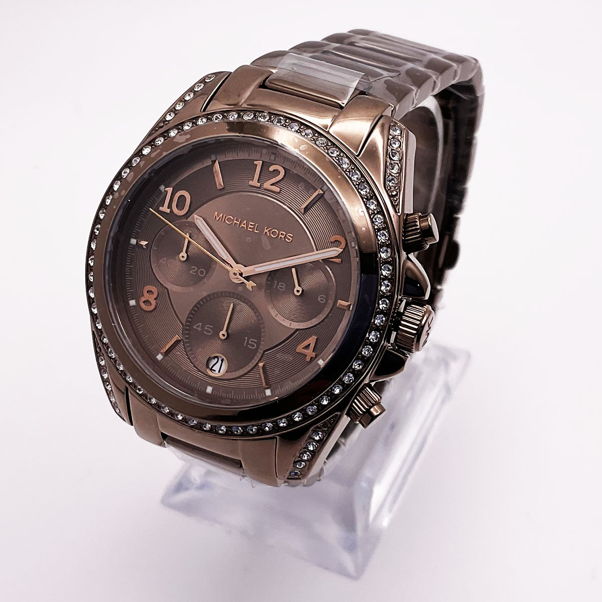 特別価格！Michael Kors 人気色 Sable and Rose クロノグラフ