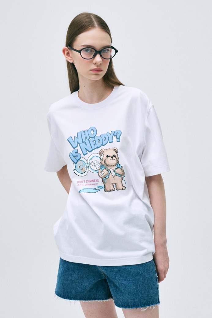 NERDY ]25SS☆韓国人気☆NEDDY LAUNDRY SHORT SLEEVE T-SHIRT