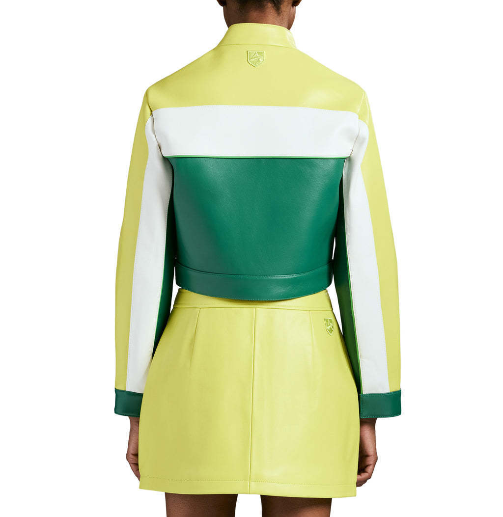 【AVIREX】クロップドカラーブロックモトジャケット CROPPED COLORBLOCK MOTO JACKET – Avirex