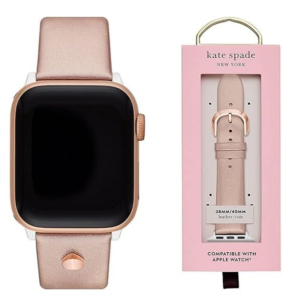 Kate Spade☆アップルウォッチ用バンド☆レザー×ローズゴールド