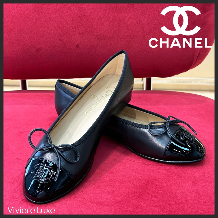 *人気エレガント靴* CHANEL バレリーナ フラットシューズ
