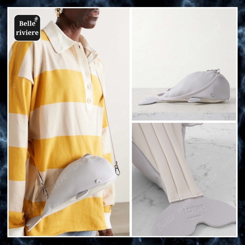 24AW new/LOEWE クジラのレザーショルダーバッグ Bag