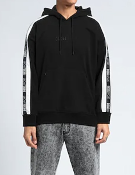 《DIESEL》ライン入り ロゴ パーカー