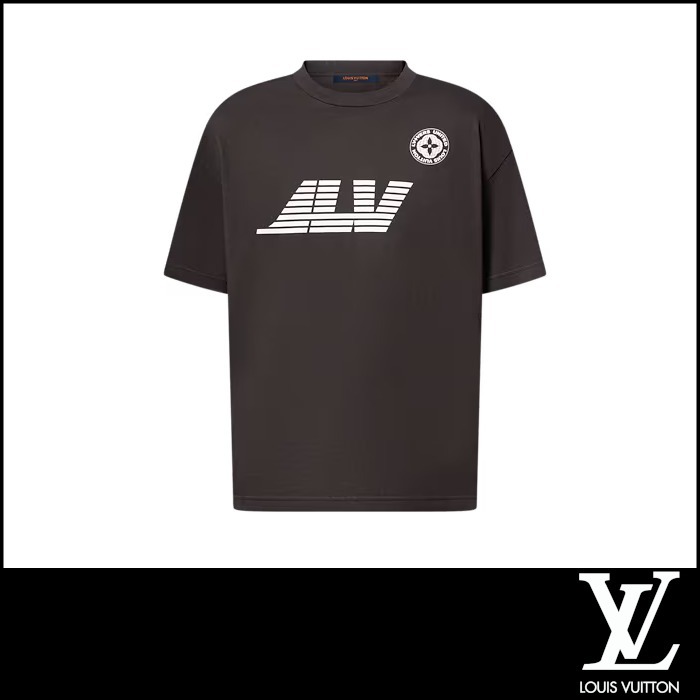 【ルイヴィトン】 ウォッシュドプリンテッド コットンTシャツ