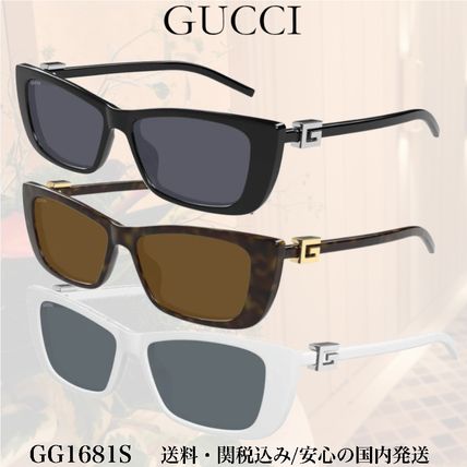 GUCCI（グッチ）ロゴ キャットアイ サングラス GG1818SK 001 グッチ GUCCI GUCCI サングラス GG1818SK ウェリントン型 ダブル