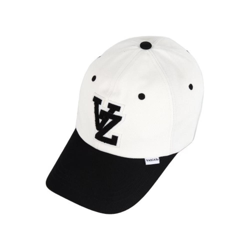 ★VARZAR★ VZ applique two-tone overfit ball cap black