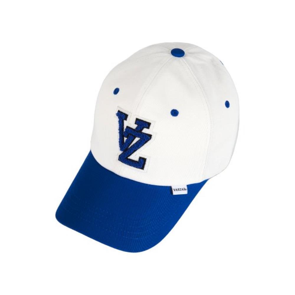 ★VARZAR★ VZ applique two-tone overfit ball cap blue