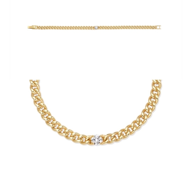 【HYERES LOR】25SS★ Essence Silv Dia Chain Bracelet 0.3CT