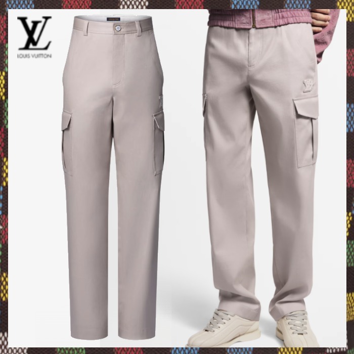 Louis Vuitton 25SS《カーゴパンツ》アイボリー コットン 直営店