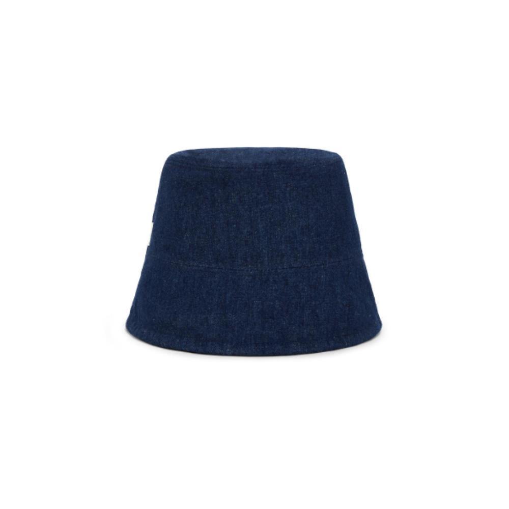 ★VARZAR★ VA stud non-washing denim drop bucket hat indigo