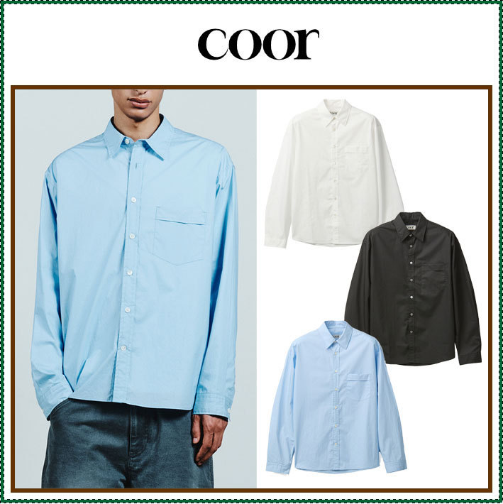 【COOR】 Paper Cotton Shirt / 追跡付