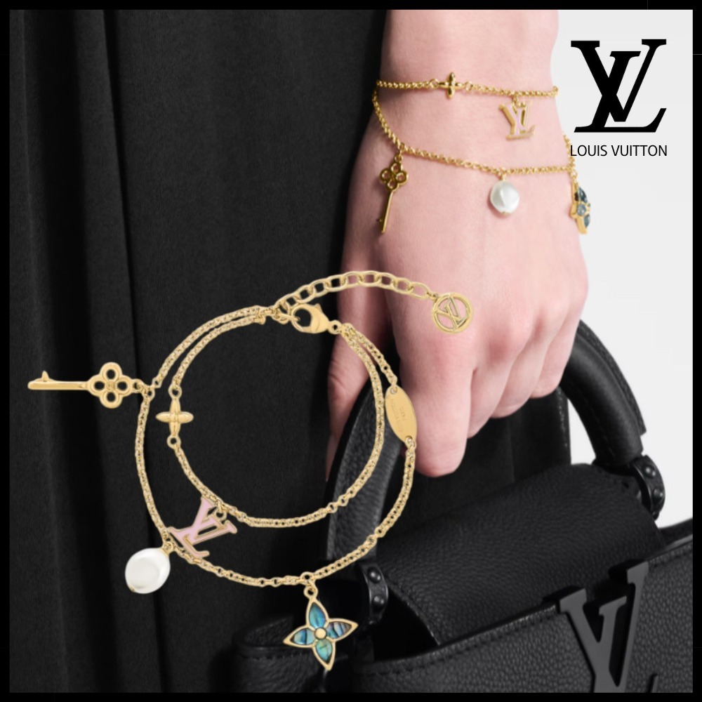 【可愛いモチーフ】LouisVuitton ブレスレット LVレイヤーカラー