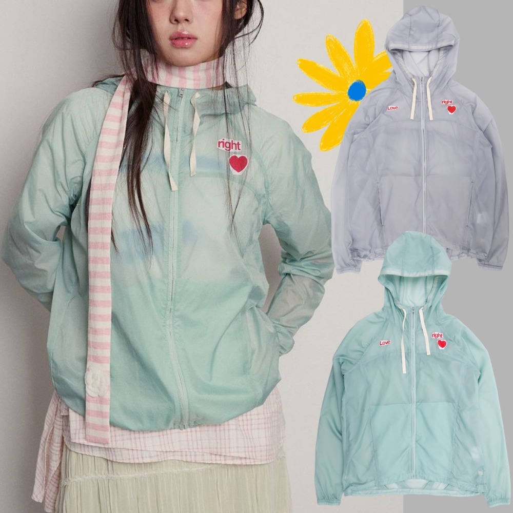 [THE MUSEUM VISITOR]★韓国人気★LOVE SEE-THROUGH WINDBREAKER The Museum Visitor x Fila Heart Line Windbreaker Black | eBay
