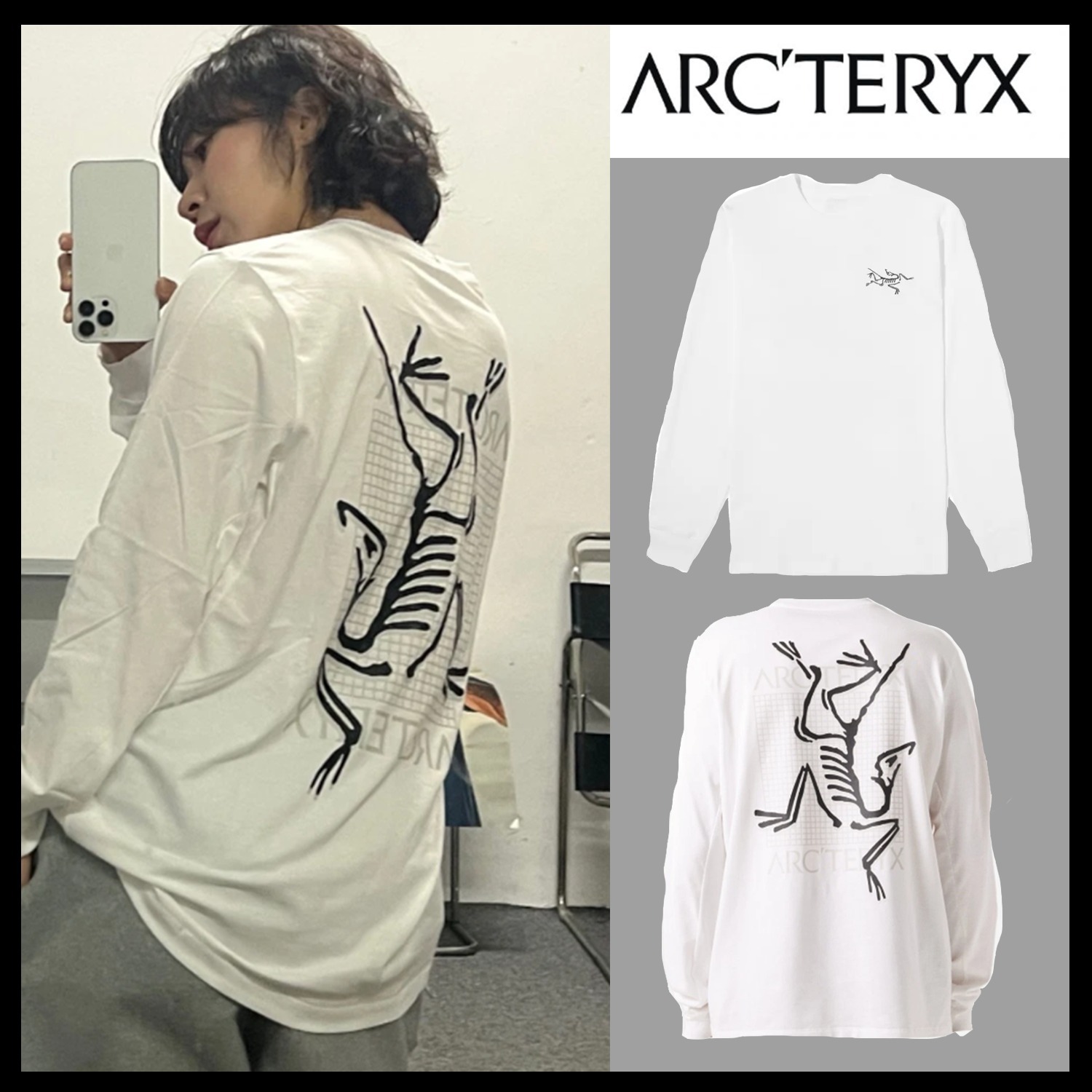 【Arc'teryx】 Arc'Multi Bird Logo LS T-Shirt ★韓国人気★