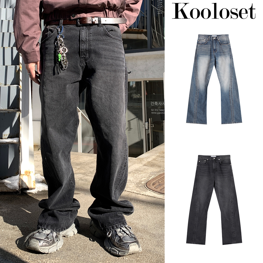 【KOOLOSET】Premium Japanese Flare Denim