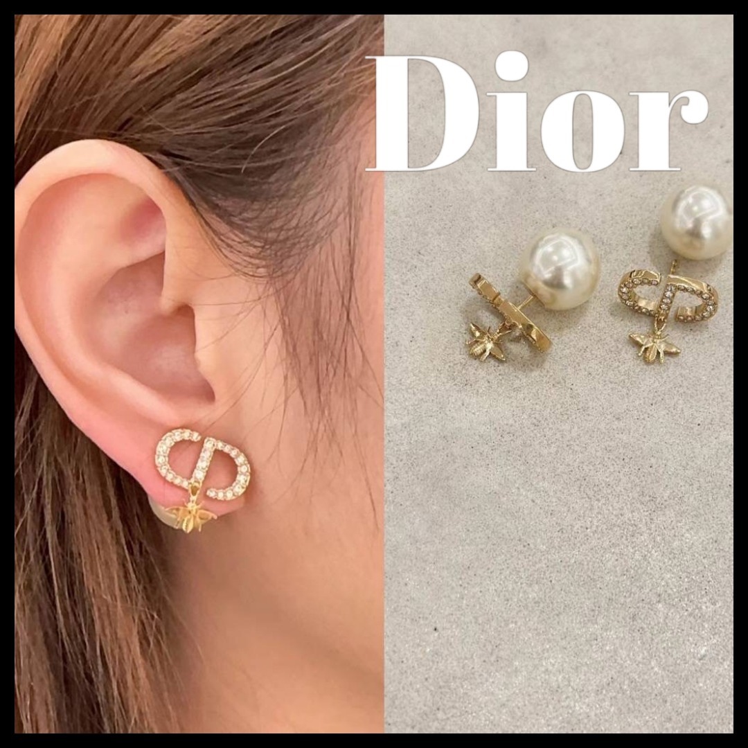 新作 揺れる動く小さな蜂がキュート】Dior Tribales ピアス