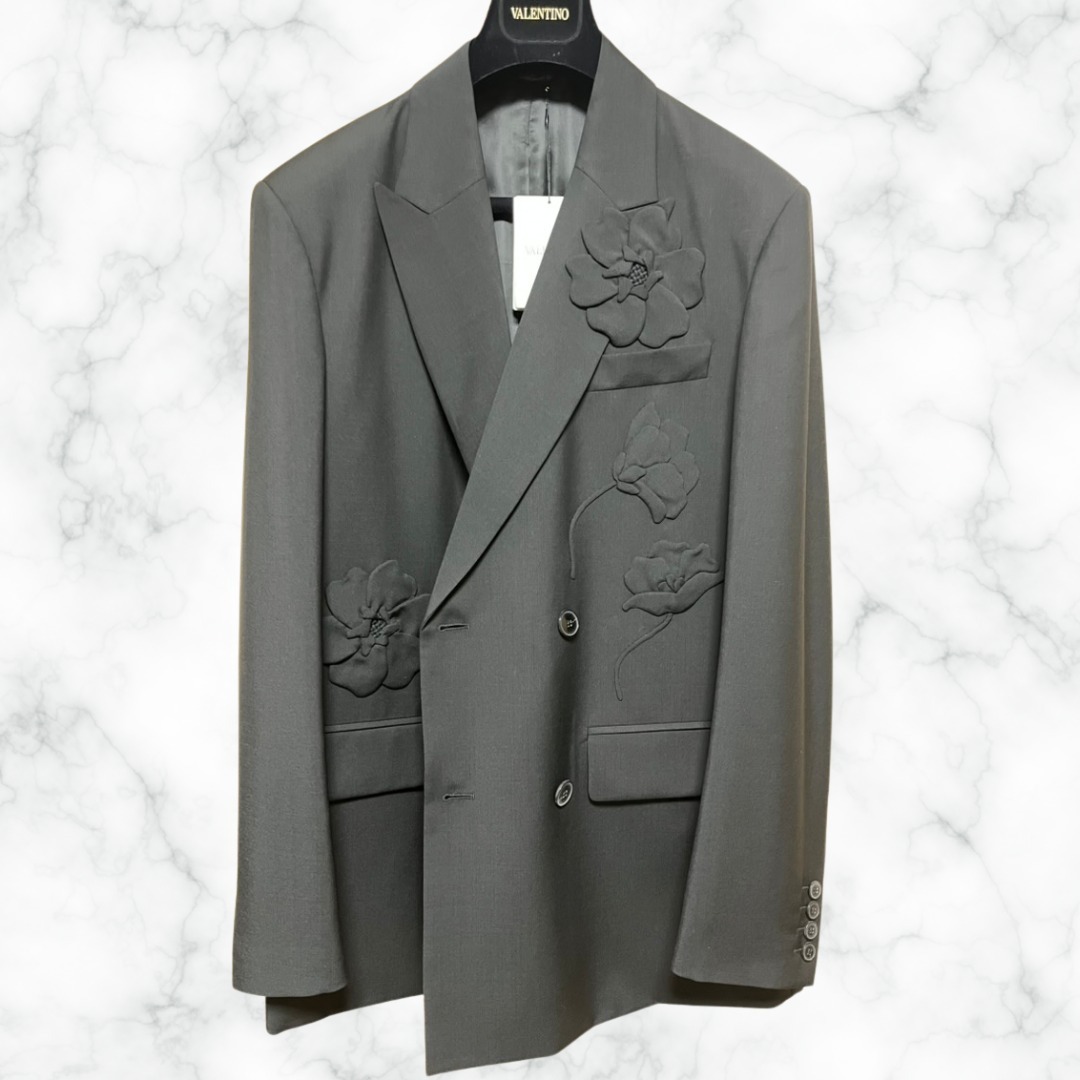 【国内即発】VALENTINO フラワー テーラードジャケット