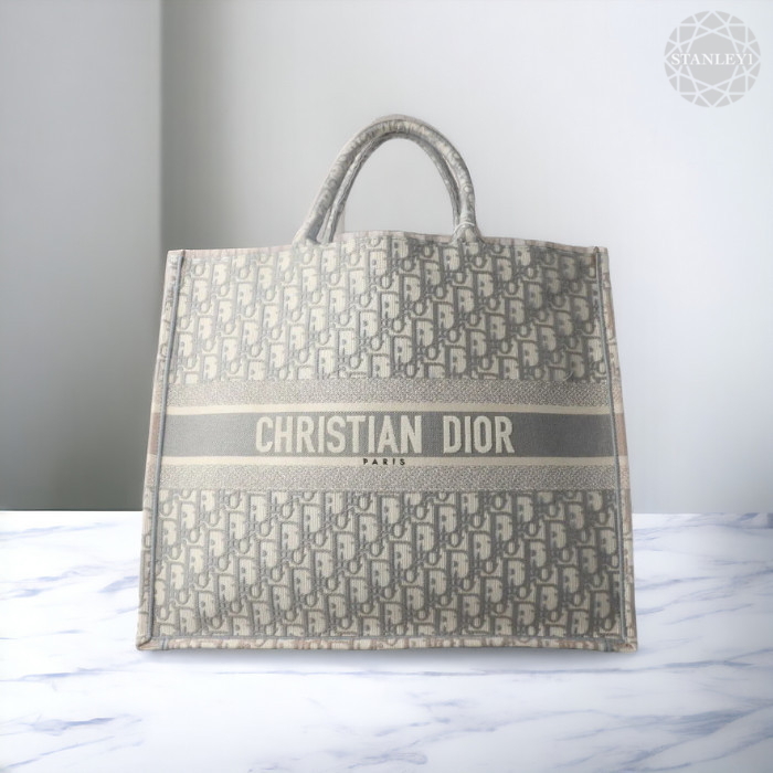 【Dior】BOOK TOTE ブックトート キャンバス ラージ バッグ