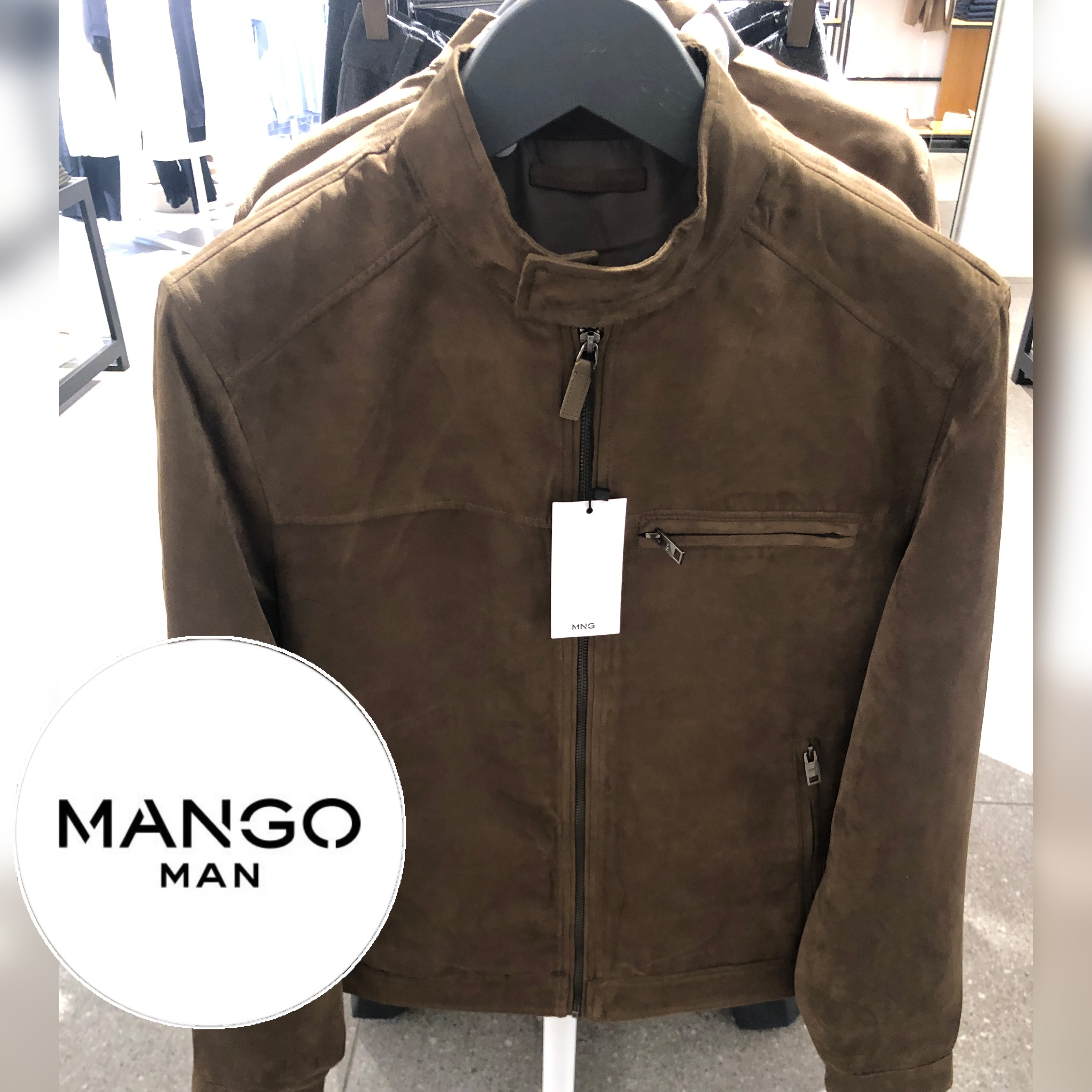 スペイン発【MANGO MAN】スエードジャケット日本未上陸この春に