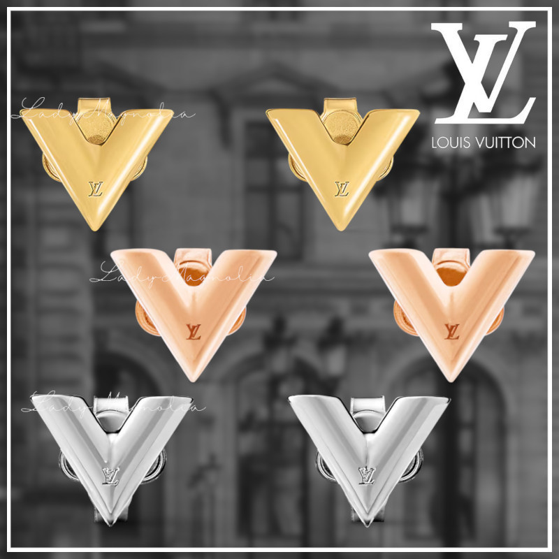 【Louis Vuitton】エセンシャルVスタッドピアス★スタイリッシュ