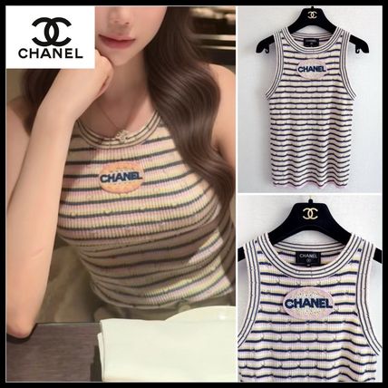 Chanel Black Cutout Logo Cropped Tank – Treasures of NYC