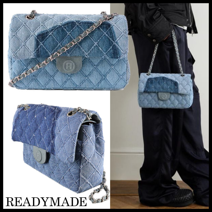 すぐ届く◆READYMADE◆デニム チェーン ショルダーバッグ S