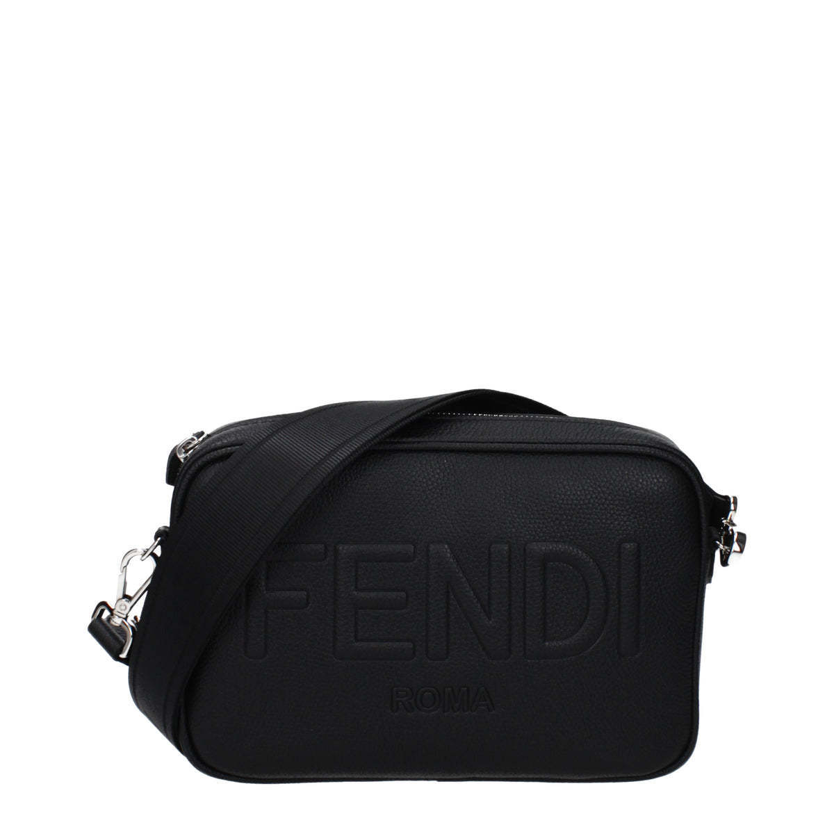 ショルダーバッグ FENDI Fendi Crossbody Bags Men Leather Black