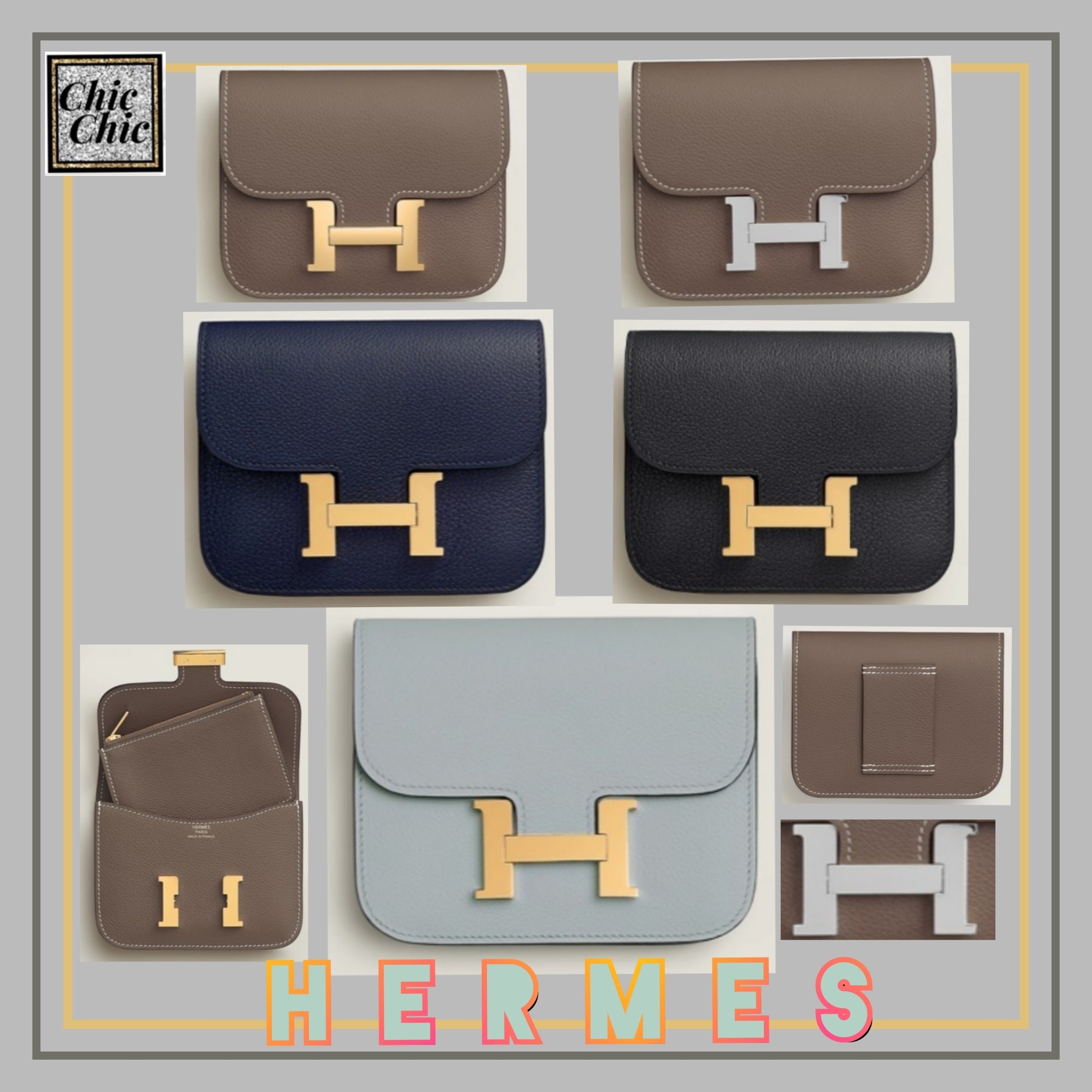 HERMES《 コンスタンス 》スリム ウォレット 財布 Constance