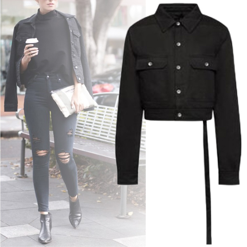 大人気! RICK OWENS DRKSHDW クロップド ストラップ ジャケット