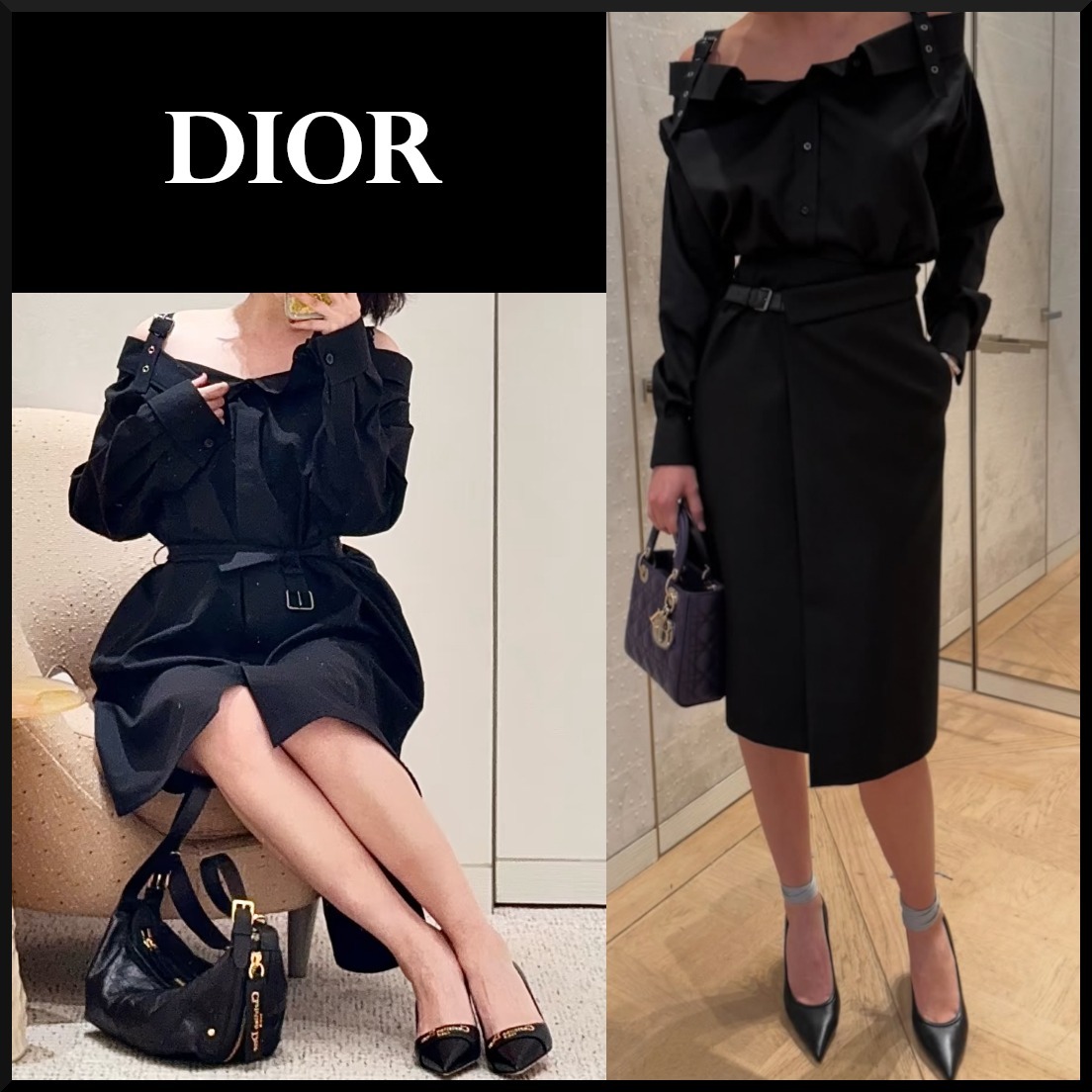 【大人の女性を演出★】Dior シャツドレス