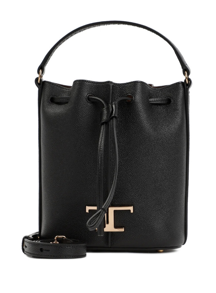 TOD'S ロゴチャーム 巾着バケットバッグ