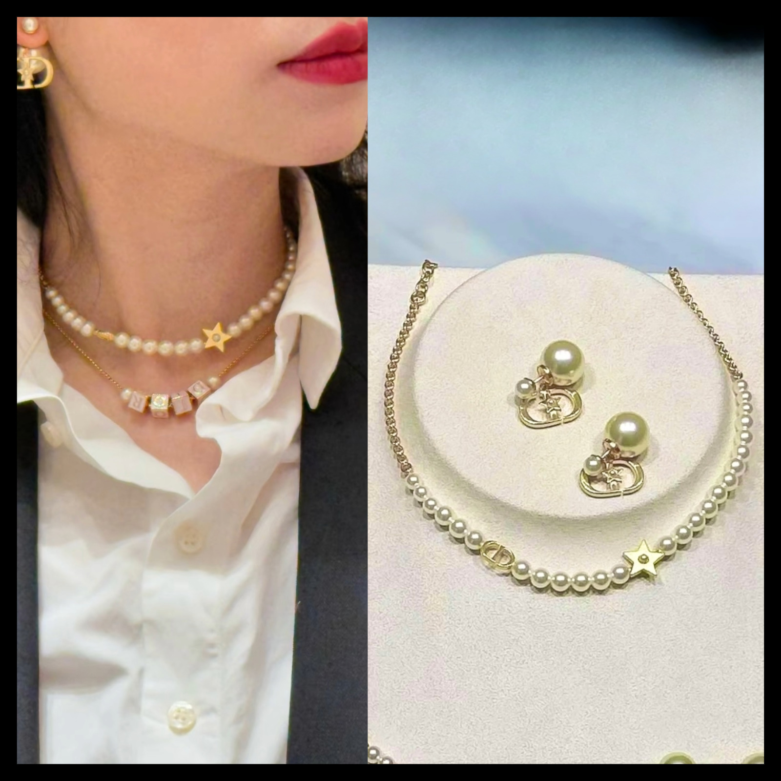 【エレガント/上品♪】Lucky Dior パールネックレス