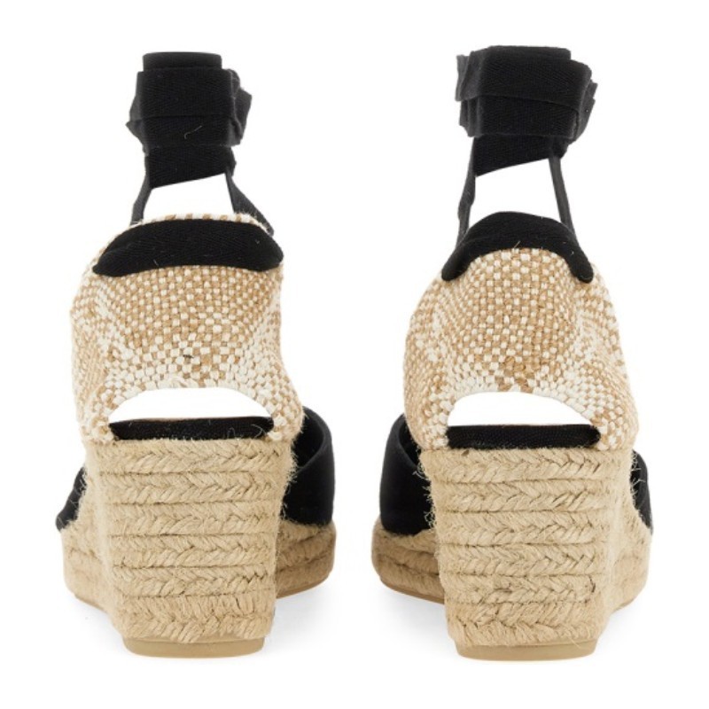 サンダル・ミュール Castaner SS25 ESPADRILLA \"CARINA\" (CARINA 6 001 NEGRO)
