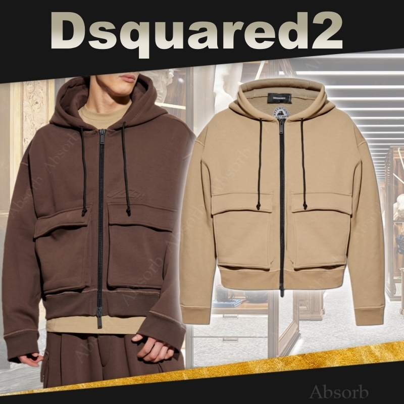 【25SS NEW】D SQUARED2_men / ICON ジップパーカー / ２色