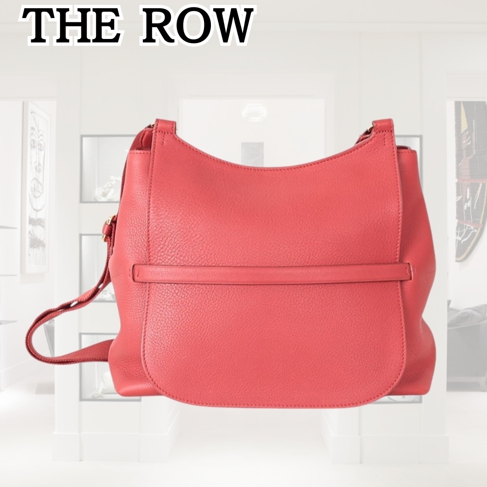 THE ROW*おしゃれなデザイン*マゼンタレッド サイドバイバッグ