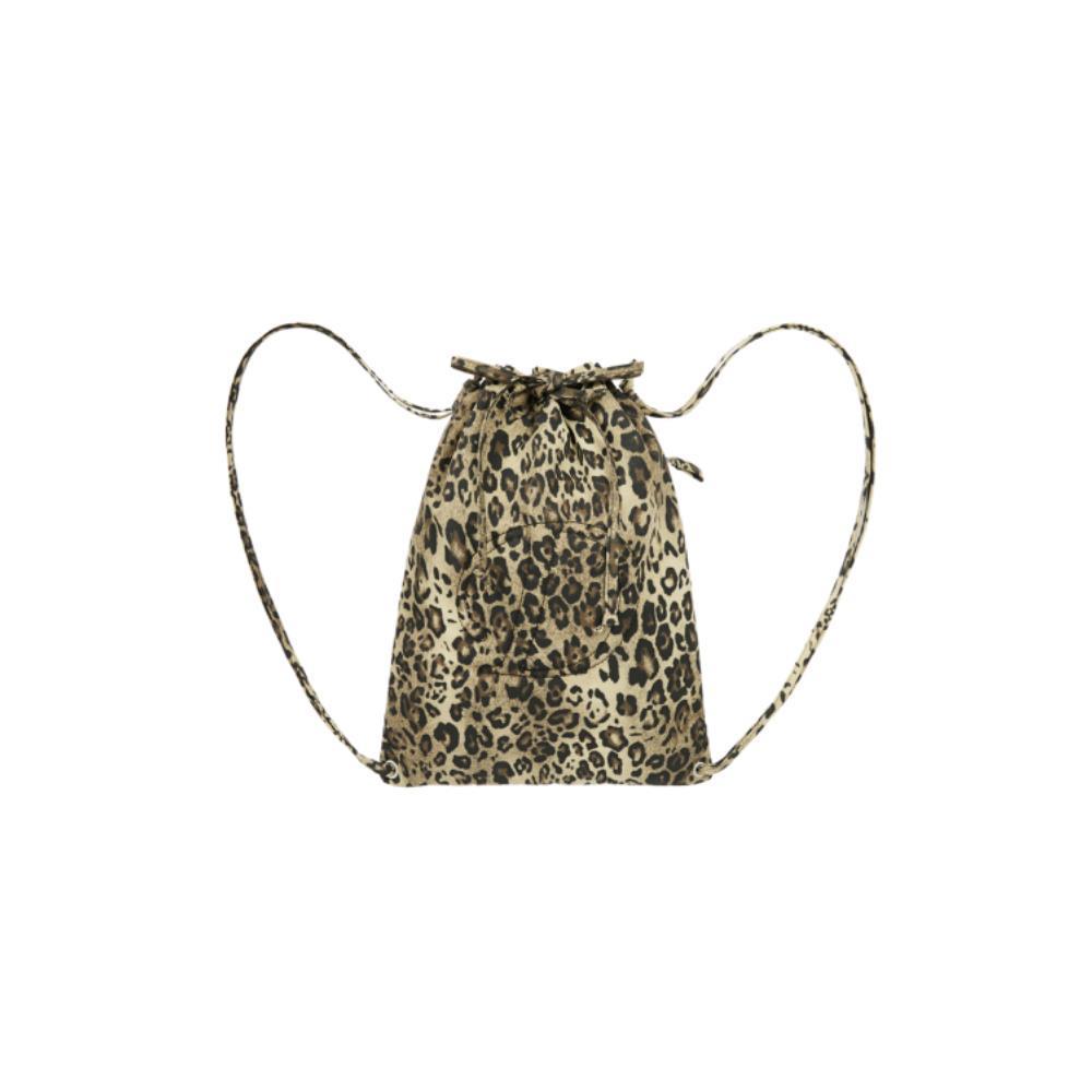 ◆DEINET◆ D STITCH PADDING GYM SACK IN LEOPARD KDCUD5S1211