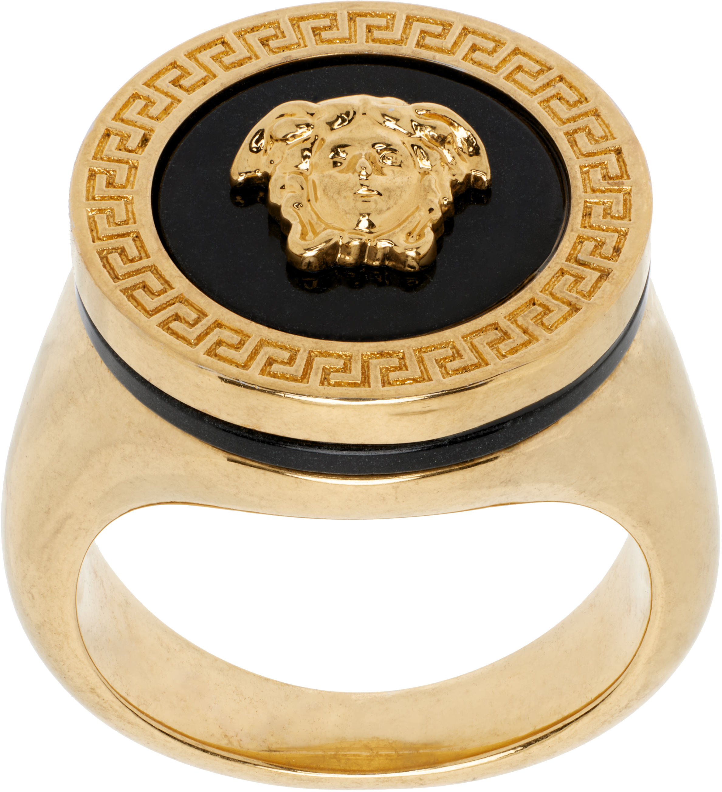 【関税込み】Versace ゴールド メドゥーサ エナメル リング