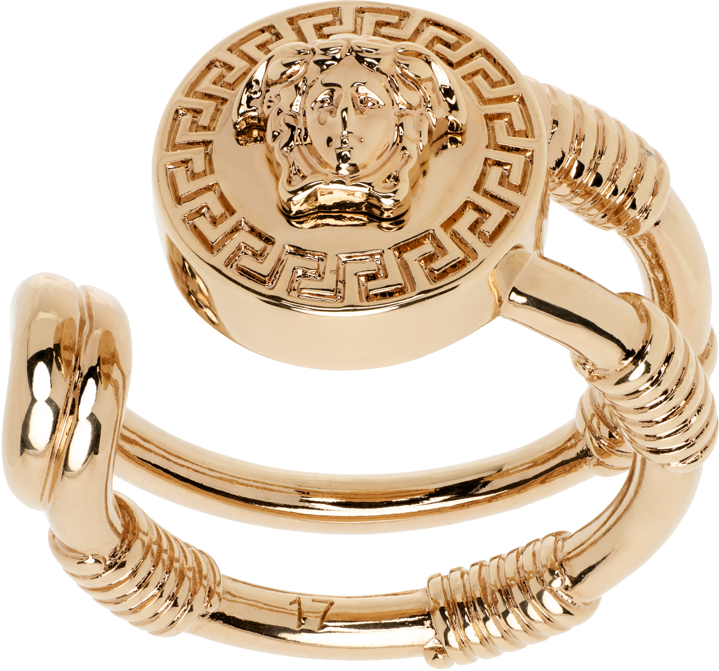 【関税込み】Versace ゴールド セーフティーピン リング