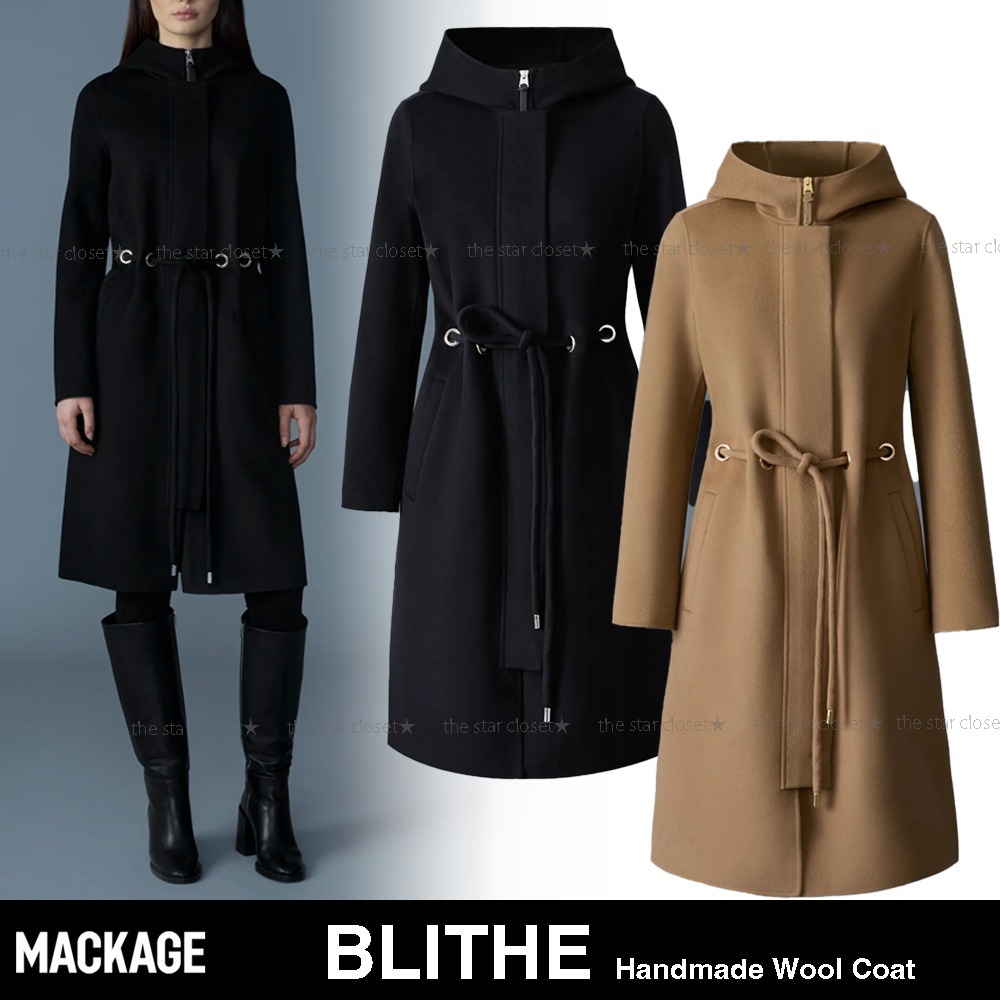 ●MACKAGEマッカージュ●BLITHEブリス ハンドメイドウールコート