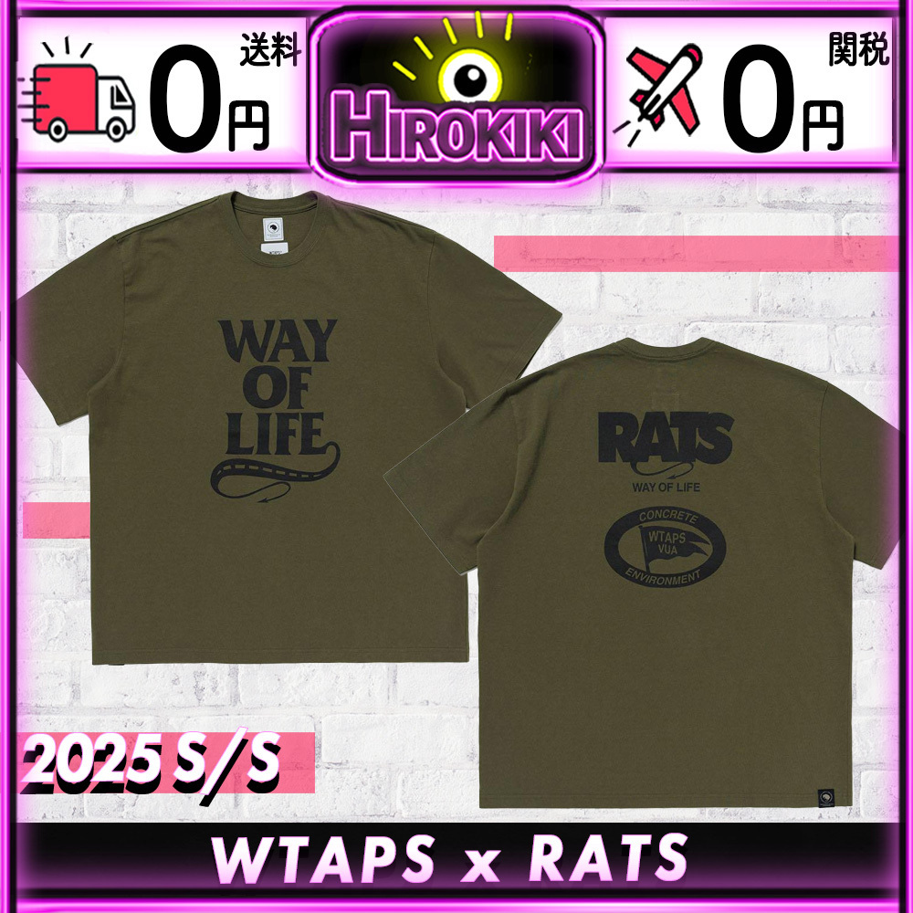【本物保証 /関税・送料無料】RATS × WTAPS TEE / SS