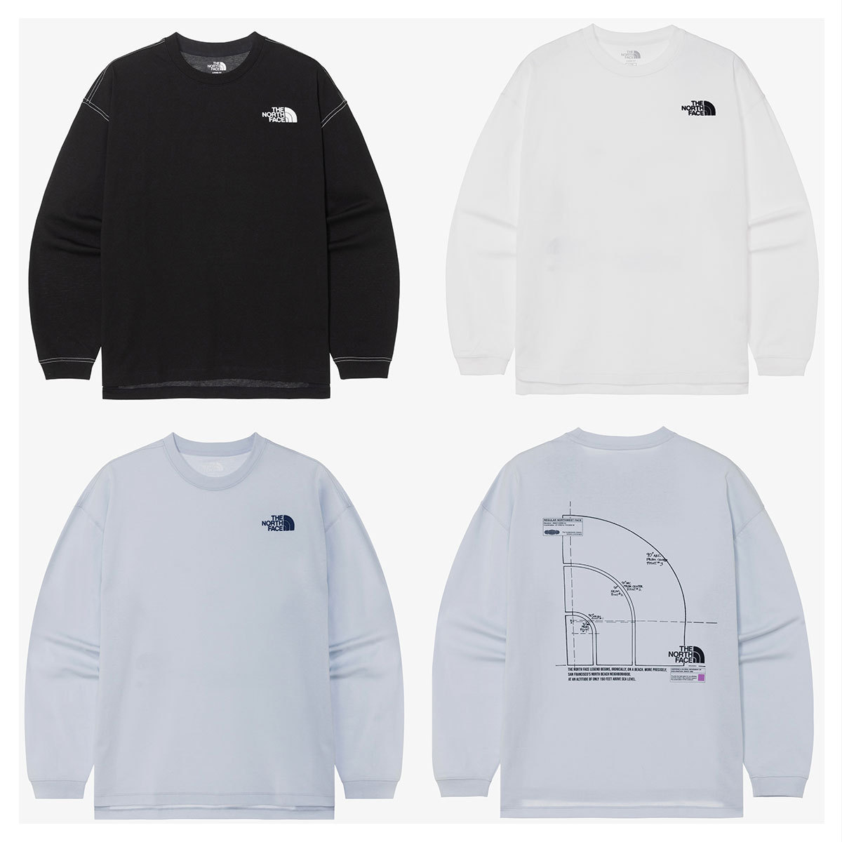Tシャツ・カットソー THE NORTH FACE DOME LOGO L/S R/TEE 5FT424