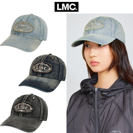 ☆2025SS新作☆LMC☆WASHED DENIM GOTHIC OVAL 6PANEL CAP (LMC