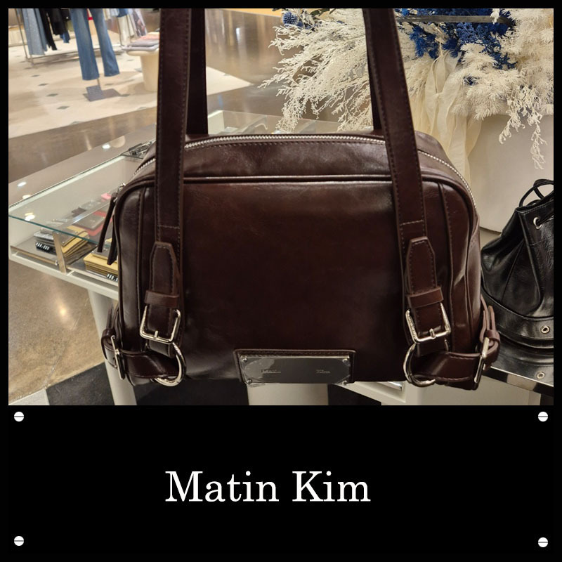 ★MATIN KIM ★BIKER DETAIL SQUARE SHOULDER BAG