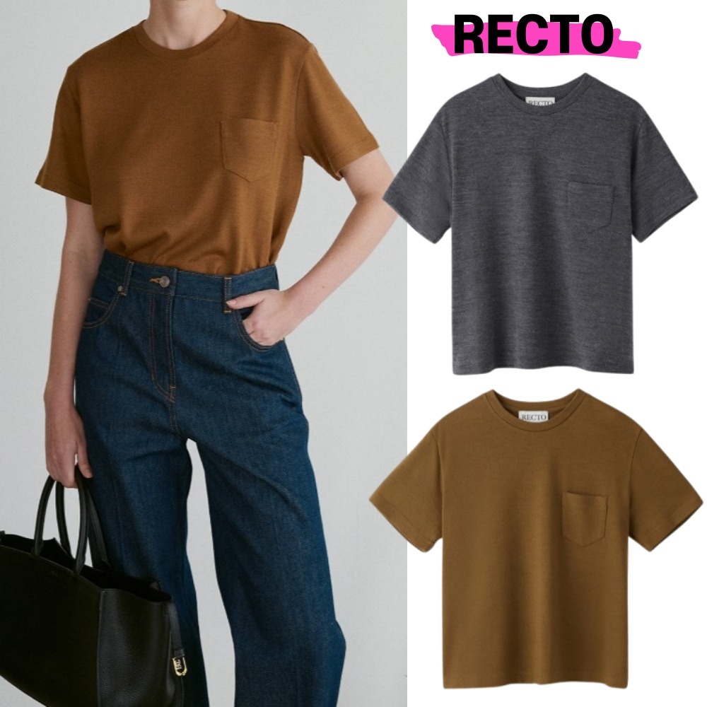 Tシャツ・カットソー [RECTO] RC RECREATION WOOL JERSEY T-SHIRT