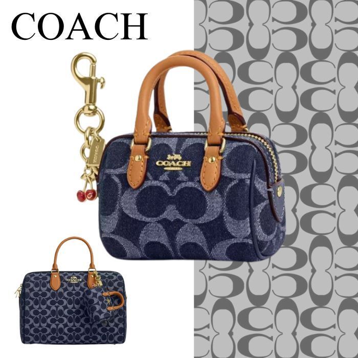 すぐ届く *COACH* ミニローアン バッグチャーム キーホルダー COACH（コーチ）の「ミニ ローグ バッグ チャーム（キーホルダー