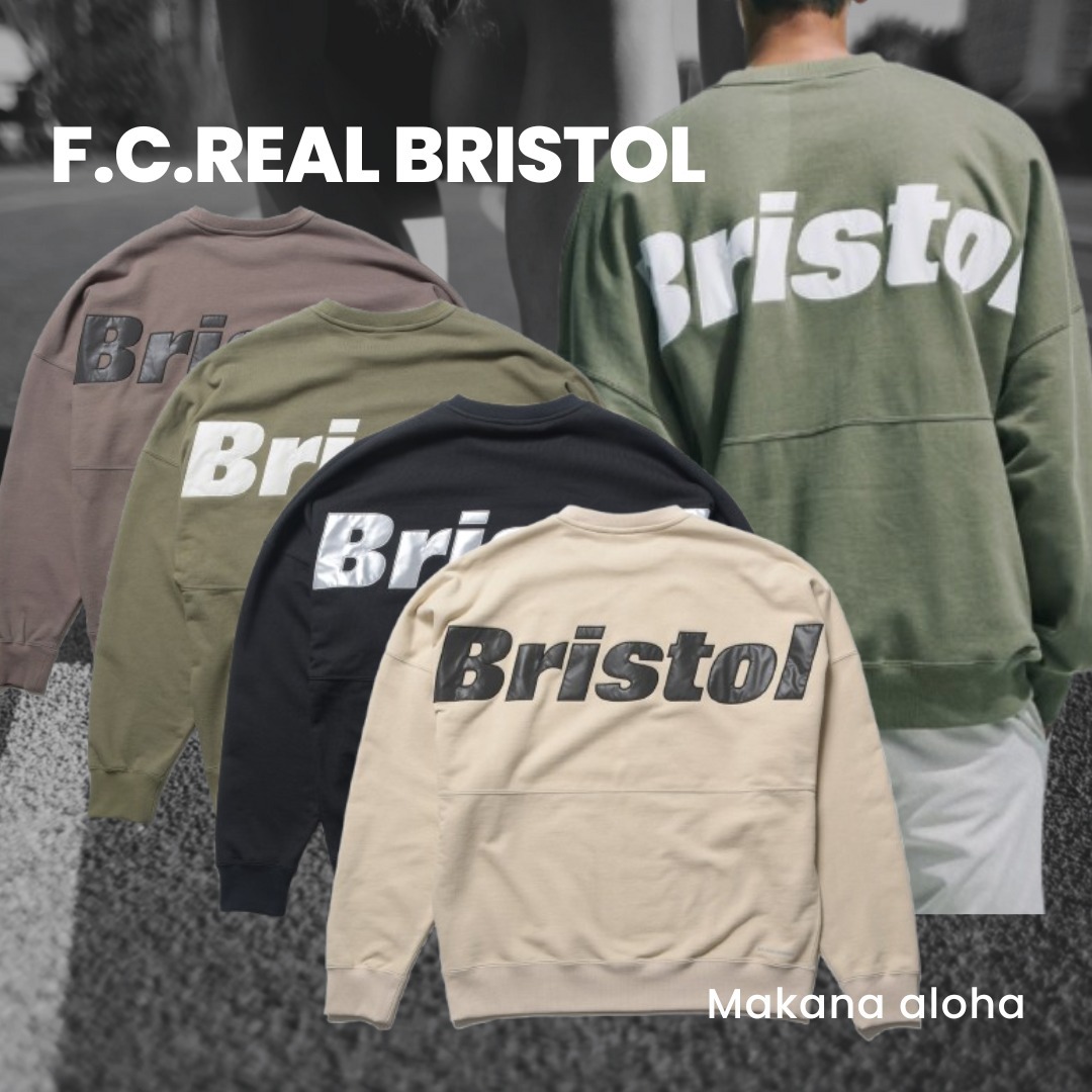 【F.C.Real Bristol】BIG LOGO CREWNECK BAGGY SWEAT