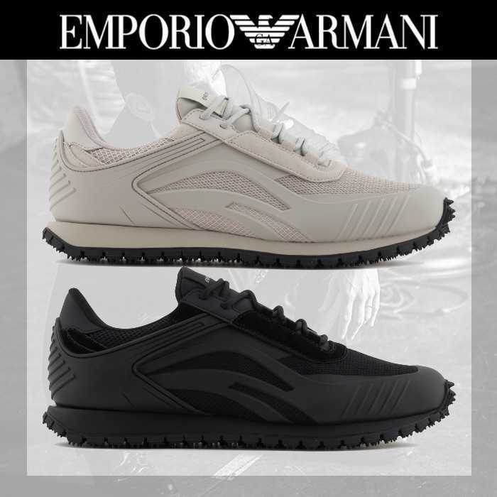 Emporio Armani◆メッシュディテール スニーカー 2色 国内未入荷