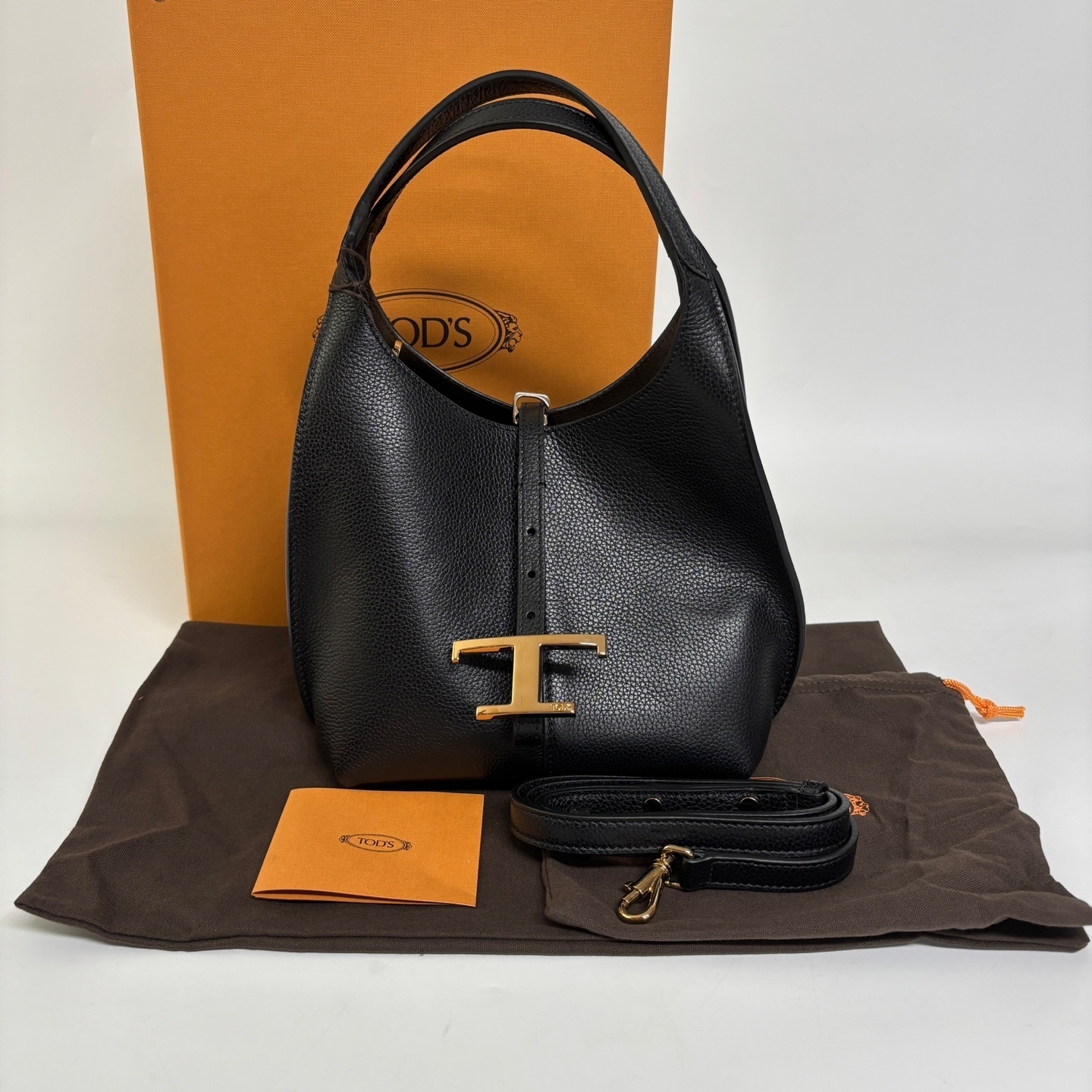 TOD’S★関税込 T タイムレス レザーミニ ショルダーバッグ